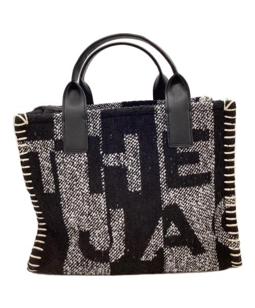 MARC JACOBS（マークジェイコブス）MARC JACOBS (マークジェイコブス) MARC JACOBS　ザブランケットスモールトートバッグ ブラック×ホワイトの古着・服飾アイテム