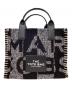 MARC JACOBS（マークジェイコブス）の古着「MARC JACOBS　ザブランケットスモールトートバッグ」｜ブラック×ホワイト