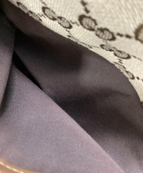 GUCCI（グッチ）GUCCI (グッチ) GUCCI　GGスプリーム　トートバッグ ベージュ×ブラウンの古着・服飾アイテム