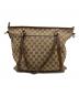 GUCCI (グッチ) GUCCI　GGスプリーム　トートバッグ ベージュ×ブラウン：50000円