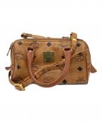 MCMエムシーエム）の古着「MCM　ヴィセトス　ミニボストンバッグ」｜ブラウン