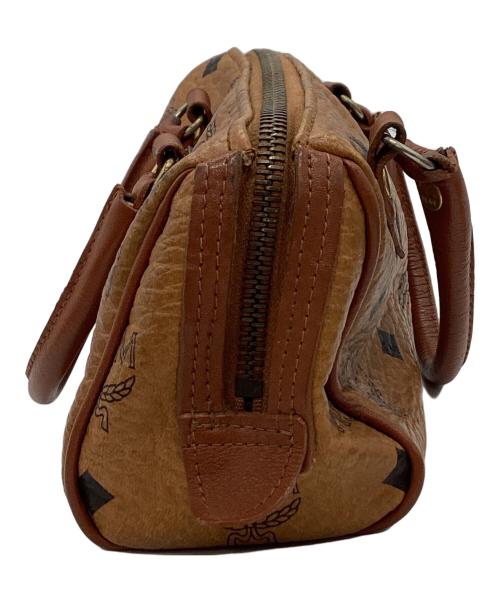 MCM（エムシーエム）MCM (エムシーエム) MCM　ヴィセトス　ミニボストンバッグ ブラウンの古着・服飾アイテム