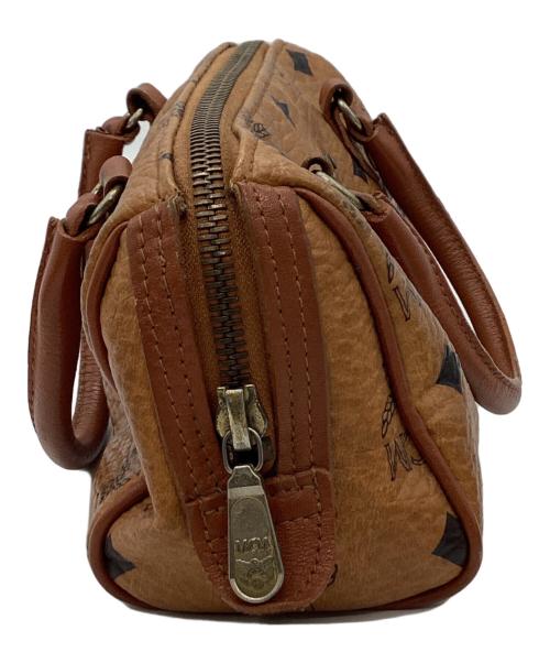 MCM（エムシーエム）MCM (エムシーエム) MCM　ヴィセトス　ミニボストンバッグ ブラウンの古着・服飾アイテム