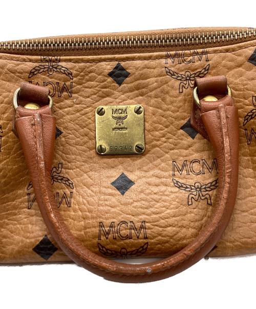 MCM（エムシーエム）MCM (エムシーエム) MCM　ヴィセトス　ミニボストンバッグ ブラウンの古着・服飾アイテム