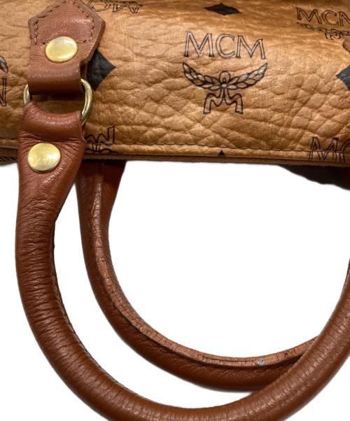 MCM（エムシーエム）MCM (エムシーエム) MCM　ヴィセトス　ミニボストンバッグ ブラウンの古着・服飾アイテム