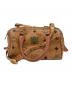MCM（エムシーエム）の古着「MCM　ヴィセトス　ミニボストンバッグ」｜ブラウン
