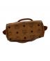 中古・古着 MCM (エムシーエム) MCM　ヴィセトス　ミニボストンバッグ ブラウン：12000円