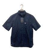 FRED PERRYフレッドペリー）の古着「FRED PERRY　Oxford Short Sleeve Shirt　半袖シャツ」｜ネイビー