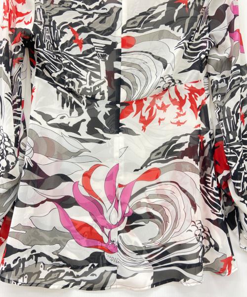 hysterics（ヒステリックス）hysterics (ヒステリックス) hysterics　長袖ブラウス ブラック×ホワイト サイズ:Freeの古着・服飾アイテム