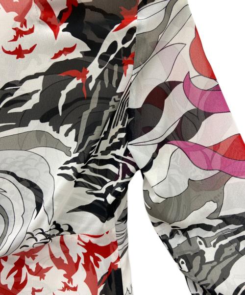 hysterics（ヒステリックス）hysterics (ヒステリックス) hysterics　長袖ブラウス ブラック×ホワイト サイズ:Freeの古着・服飾アイテム