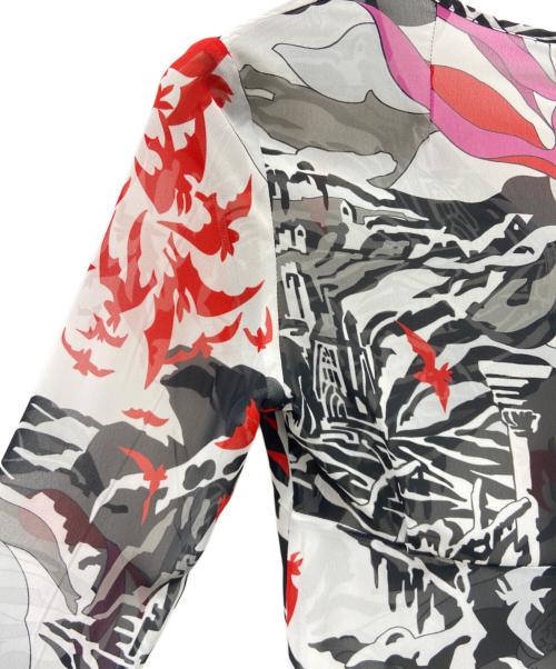 hysterics（ヒステリックス）hysterics (ヒステリックス) hysterics　長袖ブラウス ブラック×ホワイト サイズ:Freeの古着・服飾アイテム