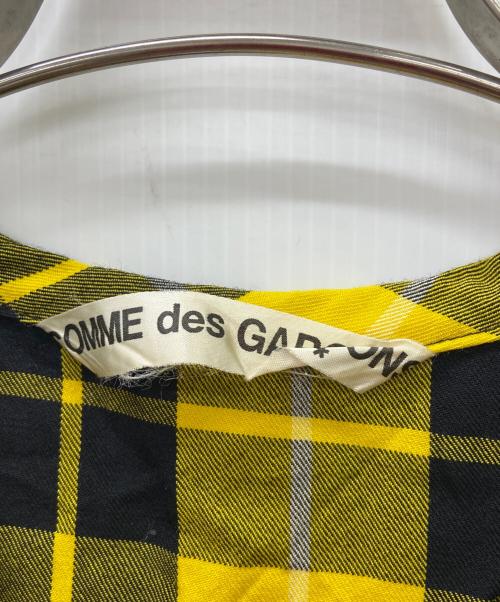 COMME des GARCONS（コムデギャルソン）COMME des GARCONS (コムデギャルソン) ノースリーブブラウス イエロー×ブラック サイズ:Freeの古着・服飾アイテム
