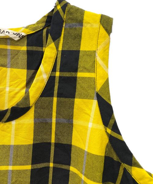 COMME des GARCONS（コムデギャルソン）COMME des GARCONS (コムデギャルソン) ノースリーブブラウス イエロー×ブラック サイズ:Freeの古着・服飾アイテム