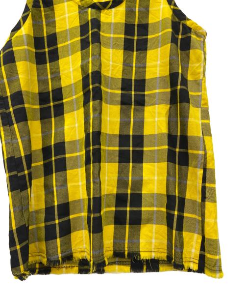 COMME des GARCONS（コムデギャルソン）COMME des GARCONS (コムデギャルソン) ノースリーブブラウス イエロー×ブラック サイズ:Freeの古着・服飾アイテム
