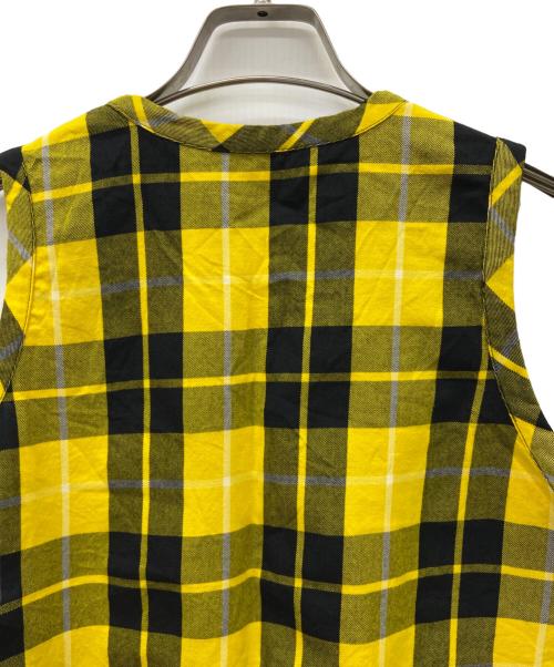 COMME des GARCONS（コムデギャルソン）COMME des GARCONS (コムデギャルソン) ノースリーブブラウス イエロー×ブラック サイズ:Freeの古着・服飾アイテム