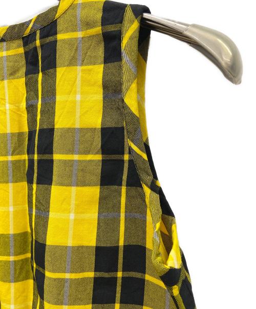COMME des GARCONS（コムデギャルソン）COMME des GARCONS (コムデギャルソン) ノースリーブブラウス イエロー×ブラック サイズ:Freeの古着・服飾アイテム