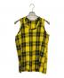 COMME des GARCONS（コムデギャルソン）の古着「ノースリーブブラウス」｜イエロー×ブラック