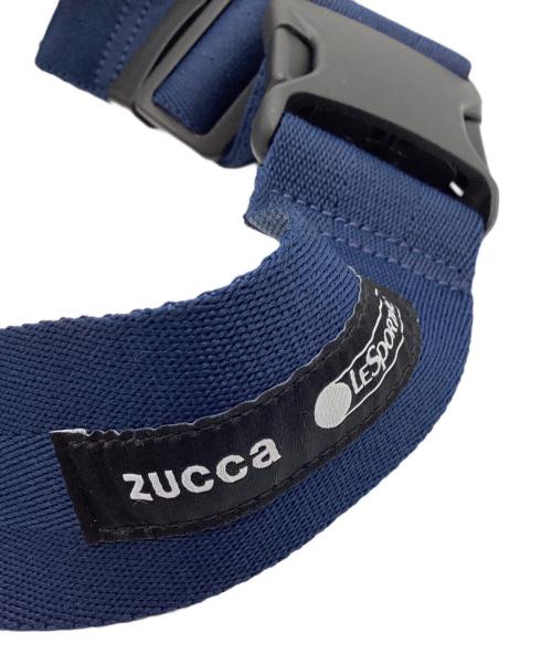 LeSportsac（レスポートサック）LeSportsac (レスポートサック) ZUCCA (ズッカ) LeSportsac　ZUCCA　LOUVER TAPE BELTPACK ネイビー×ホワイトの古着・服飾アイテム