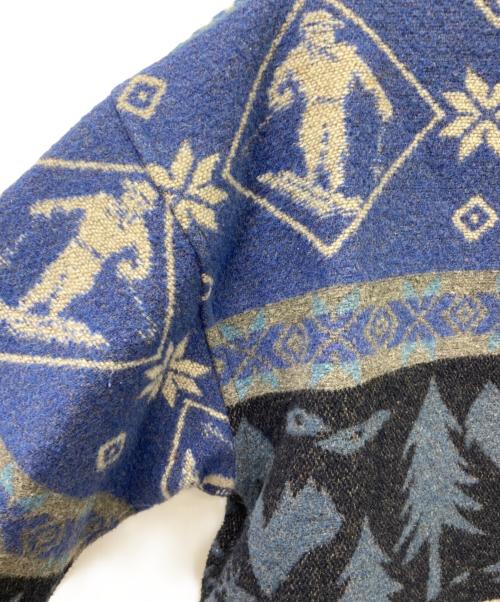 L.L.Bean（エルエルビーン）L.L.Bean (エルエルビーン) プルオーバージャケット ブルー×ネイビー サイズ:Mの古着・服飾アイテム