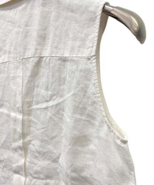 MaxMara（マックスマーラ）MaxMara (マックスマーラ) ノースリーブシャツ ホワイト サイズ:36の古着・服飾アイテム