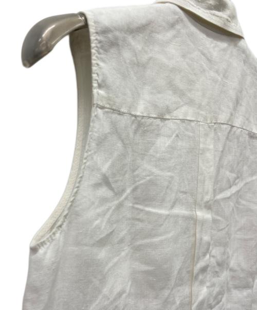MaxMara（マックスマーラ）MaxMara (マックスマーラ) ノースリーブシャツ ホワイト サイズ:36の古着・服飾アイテム