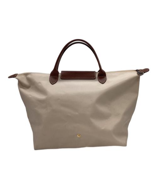 LONGCHAMP（ロンシャン）LONGCHAMP (ロンシャン) LONGCHAMP　ルプリアージュ オリジナルトップハンドルバッグ ベージュの古着・服飾アイテム