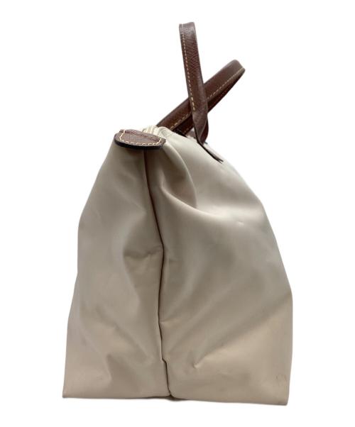 LONGCHAMP（ロンシャン）LONGCHAMP (ロンシャン) LONGCHAMP　ルプリアージュ オリジナルトップハンドルバッグ ベージュの古着・服飾アイテム