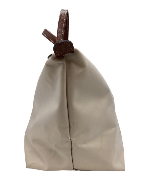 LONGCHAMP（ロンシャン）LONGCHAMP (ロンシャン) LONGCHAMP　ルプリアージュ オリジナルトップハンドルバッグ ベージュの古着・服飾アイテム