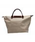 LONGCHAMP (ロンシャン) LONGCHAMP　ルプリアージュ オリジナルトップハンドルバッグ ベージュ：7000円