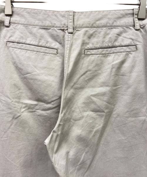 YOHJI YAMAMOTO（ヨウジヤマモト）YOHJI YAMAMOTO (ヨウジヤマモト) ワイドコットンパンツ ライトグレー サイズ:SIZE2の古着・服飾アイテム