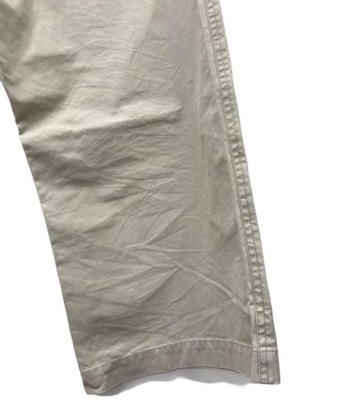YOHJI YAMAMOTO（ヨウジヤマモト）YOHJI YAMAMOTO (ヨウジヤマモト) ワイドコットンパンツ ライトグレー サイズ:SIZE2の古着・服飾アイテム