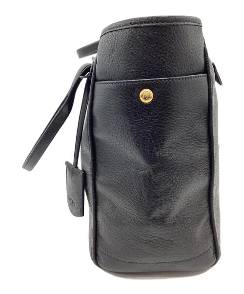 LOEWE（ロエベ）LOEWE (ロエベ) ヘリテージトートバッグ ブラック×ボルドーの古着・服飾アイテム