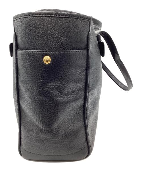LOEWE（ロエベ）LOEWE (ロエベ) ヘリテージトートバッグ ブラック×ボルドーの古着・服飾アイテム