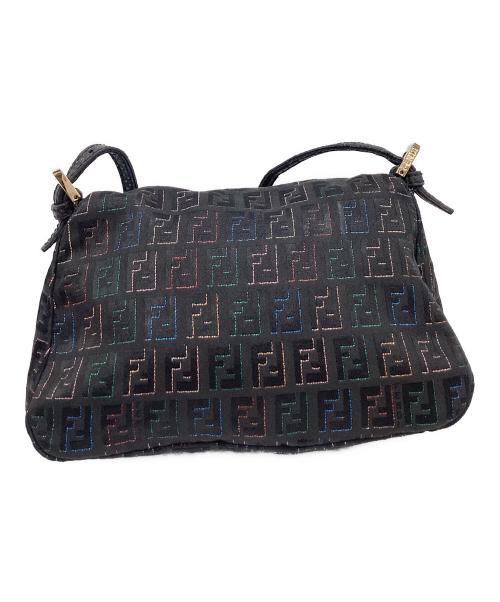 FENDI（フェンディ）FENDI (フェンディ) FENDI　ズッキーノ　ミニマンマバケット　ハンドバッグ ブラック×マルチカラーの古着・服飾アイテム