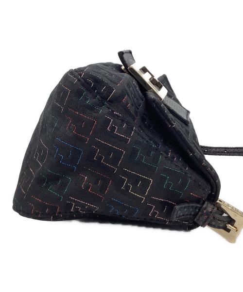 FENDI（フェンディ）FENDI (フェンディ) FENDI　ズッキーノ　ミニマンマバケット　ハンドバッグ ブラック×マルチカラーの古着・服飾アイテム