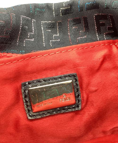 FENDI（フェンディ）FENDI (フェンディ) FENDI　ズッキーノ　ミニマンマバケット　ハンドバッグ ブラック×マルチカラーの古着・服飾アイテム