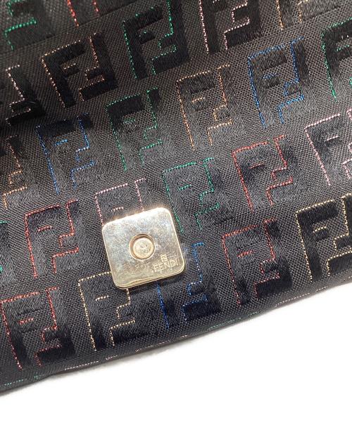 FENDI（フェンディ）FENDI (フェンディ) FENDI　ズッキーノ　ミニマンマバケット　ハンドバッグ ブラック×マルチカラーの古着・服飾アイテム