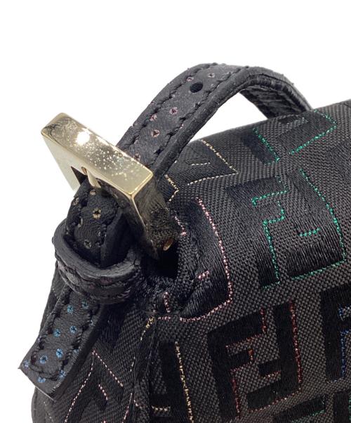 FENDI（フェンディ）FENDI (フェンディ) FENDI　ズッキーノ　ミニマンマバケット　ハンドバッグ ブラック×マルチカラーの古着・服飾アイテム