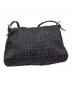 FENDI (フェンディ) FENDI　ズッキーノ　ミニマンマバケット　ハンドバッグ ブラック×マルチカラー：150000円
