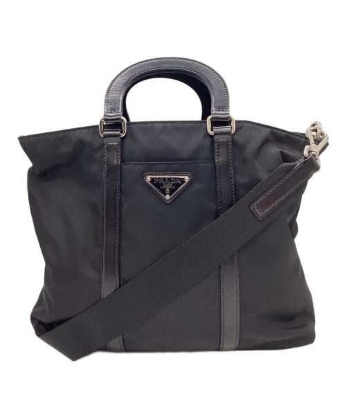 PRADA（プラダ）PRADA (プラダ) PRADA　2WAYバッグ ブラックの古着・服飾アイテム