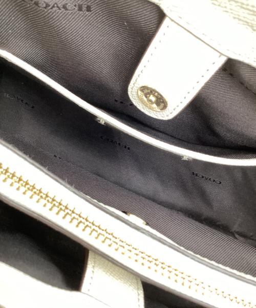 COACH（コーチ）COACH (コーチ) COACH 　スモール キット キャリーオール 　2WAYバッグ アイボリーの古着・服飾アイテム