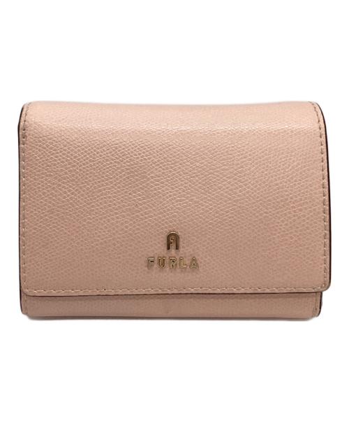 FURLA（フルラ）FURLA (フルラ) FURLA　CAMELIA　コンパクトウォレット ピンクの古着・服飾アイテム