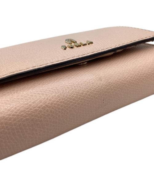 FURLA（フルラ）FURLA (フルラ) FURLA　CAMELIA　コンパクトウォレット ピンクの古着・服飾アイテム