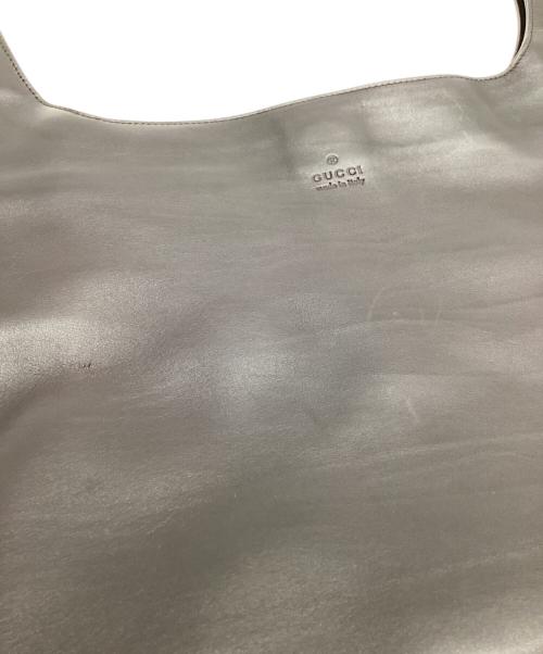 GUCCI（グッチ）GUCCI (グッチ) GUCCI　レザーワンショルダーバッグ ブラウンの古着・服飾アイテム