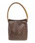 LOUIS VUITTON（ルイ ヴィトン）の古着「LOUIS VUITTON　モノグラム　ルーピングGM　ショルダーバッグ」｜ブラウン