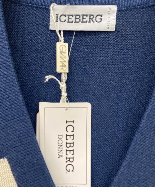 ICEBERG（アイスバーグ）ICEBERG (アイスバーグ) 厚手カーディガン ネイビー サイズ:40 未使用品の古着・服飾アイテム