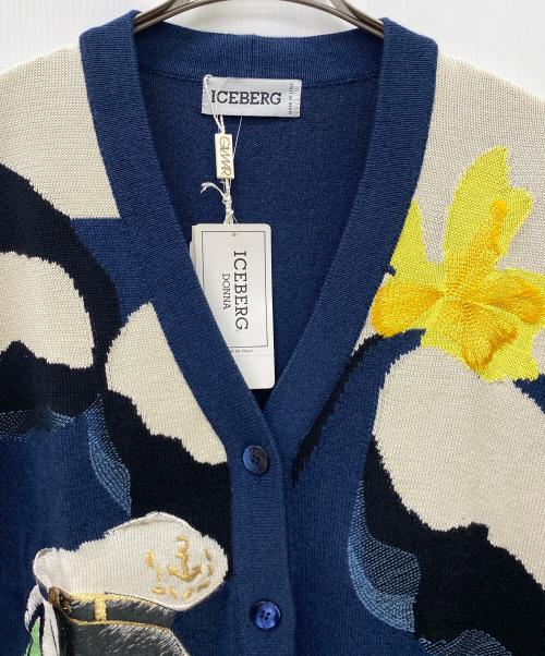 ICEBERG（アイスバーグ）ICEBERG (アイスバーグ) 厚手カーディガン ネイビー サイズ:40 未使用品の古着・服飾アイテム