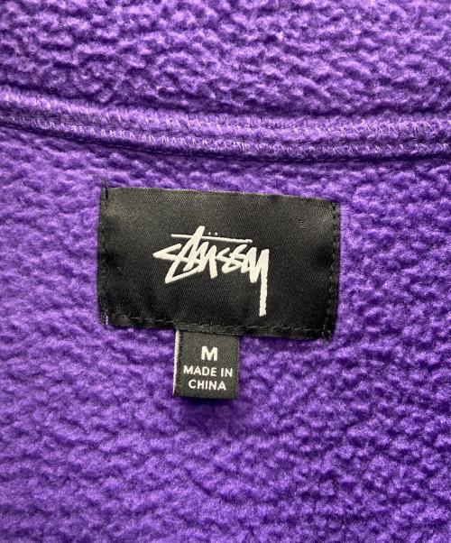 stussy（ステューシー）stussy (ステューシー) フリースジャケット パープル サイズ:Mの古着・服飾アイテム