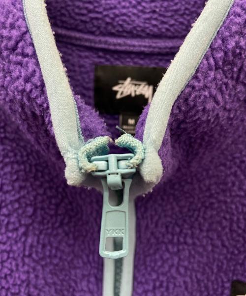stussy（ステューシー）stussy (ステューシー) フリースジャケット パープル サイズ:Mの古着・服飾アイテム