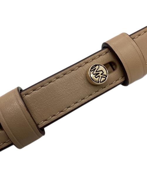 MICHAEL KORS（マイケルコース）MICHAEL KORS (マイケルコース) MICHAEL KORS　BRADSHAW スモール コンバーチブルショルダーバッグ ベージュ×ゴールドの古着・服飾アイテム